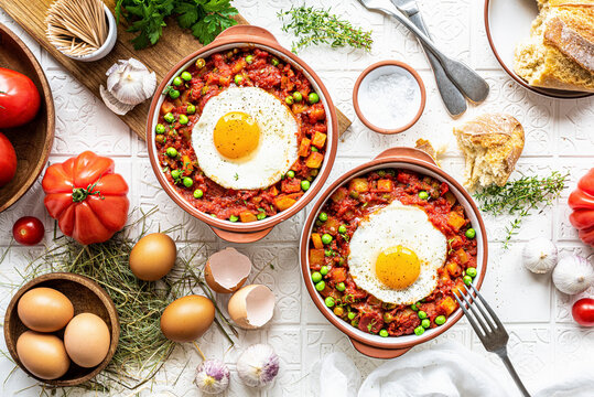 'Huevos a la flamenca' (Flemish-style eggs)