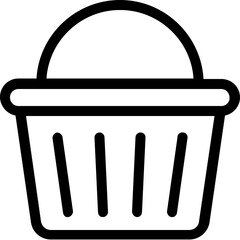 
Basket Vector Line Icon
