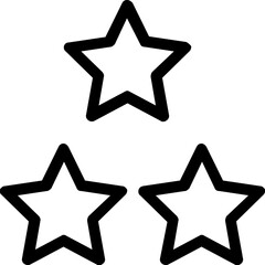 Obraz premium Stars Vector Line Icon 