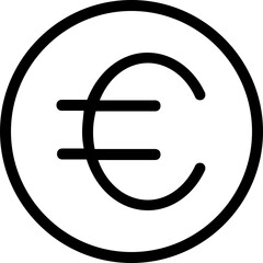 
Euro Vector Line Icon
