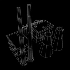 Industrial building factorie facilitie power plant