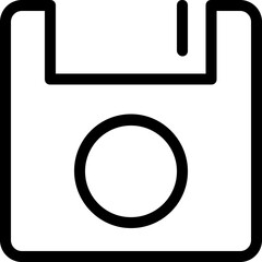 
Floppy Vector Line Icon
