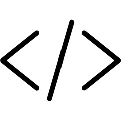 
Coding Vector Line Icon
