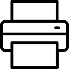 Obraz premium Printer Vector Line Icon 