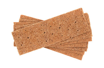 Rye crispbread isolated.