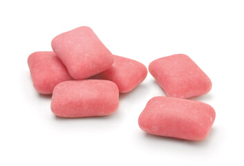 Chewing gum isolated on white.