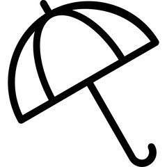 
Umbrella Vector Line Icon
