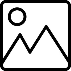 
Landscape Vector Line Icon
