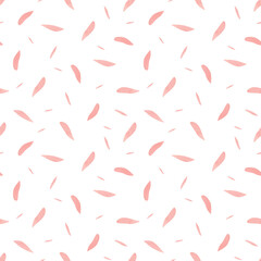 Seamless abstract watercolor pattern with pink leaves for fabric, accessories, decor