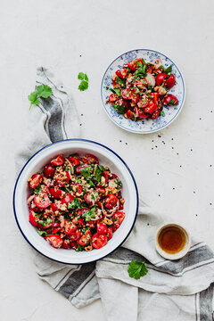 Tomato cilantro salad