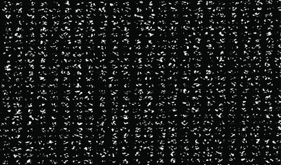 Rough, irregular texture composed of monochrome geometric elements. Overlay distressed grunge background. Abstract vector illustration. Isolated on white background. EPS10