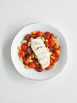 Cod and chorizo pepper pot
