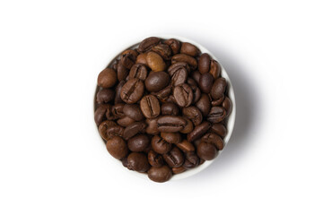 coffee beans in studio