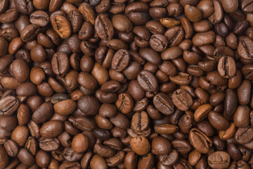 coffee beans in studio