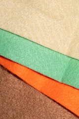 Fototapeta premium Close Up of Coloured Felt Fabric Cloth Abstract