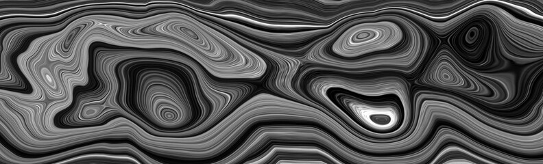 The texture of black and white marble for a pattern of packaging in a modern style. Beautiful drawing with the divorces and wavy lines in gray tones for wallpapers and screensaver.