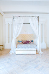 modern light clean rich baroque style interior with swing