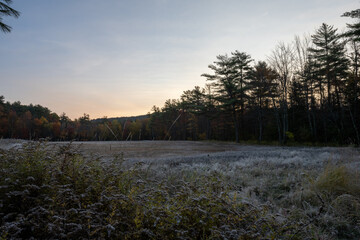 sunset in the mountains