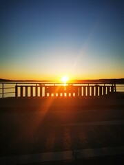 sunset on the beach