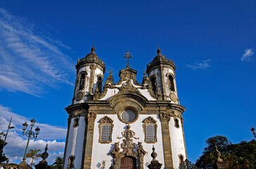 Baroque church in Sao Joao del Rei, Brazil
