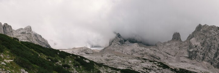 Hiking in Dachstein mountains (Dachsteingebirge