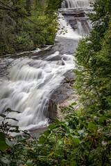 Fototapeta na wymiar Triple falls in Dupont Forest in North Carolina