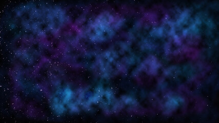 Fototapeta na wymiar Space scape background with galaxy and stars