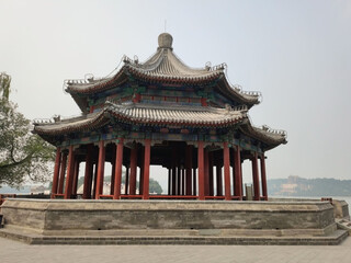 Kuoruting. Chinese pavilion in The Summer Palace. Beijing. China. Asia