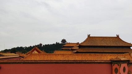Fototapeta na wymiar Forbidden City. Imperial Palaces of the Ming and Qing Dynasties. UNESCO. Beijing. China. Asia