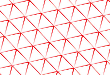 Modern white background with red lines, mesh. Abstract geometric polygonal illustration.