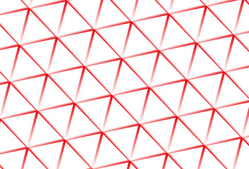 Fototapeta premium Modern white background with red lines, mesh. Abstract geometric polygonal illustration.