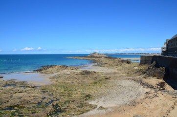 Bay of the wonderful city of St. Malo, France