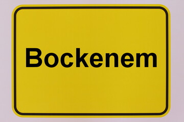 Grafische Darstellung des Ortseingangsschildes der Stadt Bockenem