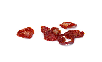 dried tomatoes isolated on white
