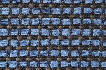 Materiał niebiesko czarny tkany