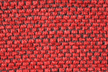 Materiał welurowy tkany w kolorze czerwonym
