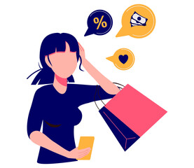 Consumer motivation abstract concept vector illustration. Motivation in consumer behaviour, sale growth strategy, identification theory, buyer personality, types of needs abstract metaphor.