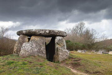 Megalithic dolmen in Maus de Salas