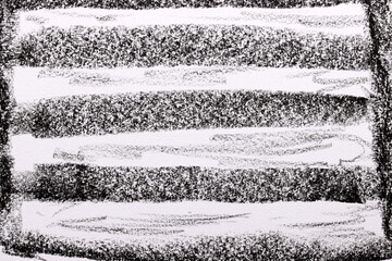 close-up black and white background hand painting