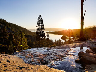 Sunrise in the lake