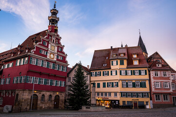 Fototapeta premium Christmas Market in south Germany with corona pandemic