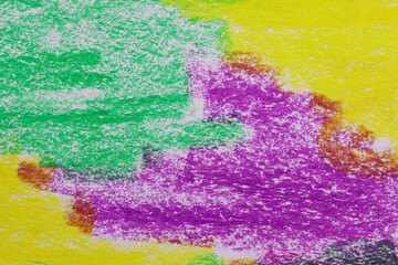 abstract colorful crayon background hand painting