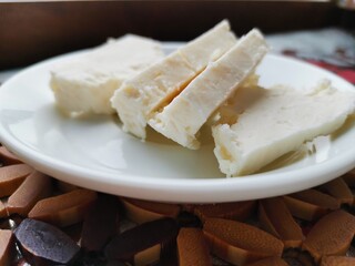 blue cheese on a plate