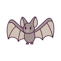 Isolated cartoon of a bat - Vector illustration