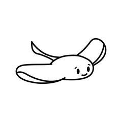 Isolated cartoon of a Stingray - Vector illustration