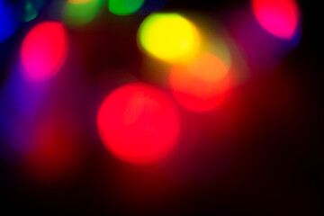 abstract background with lights, abstract Christmas lights, Christmas lights, bokeh lights colourful lighting in the dark