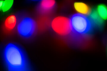 abstract background with lights, abstract Christmas lights, Christmas lights, bokeh lights colourful lighting in the dark