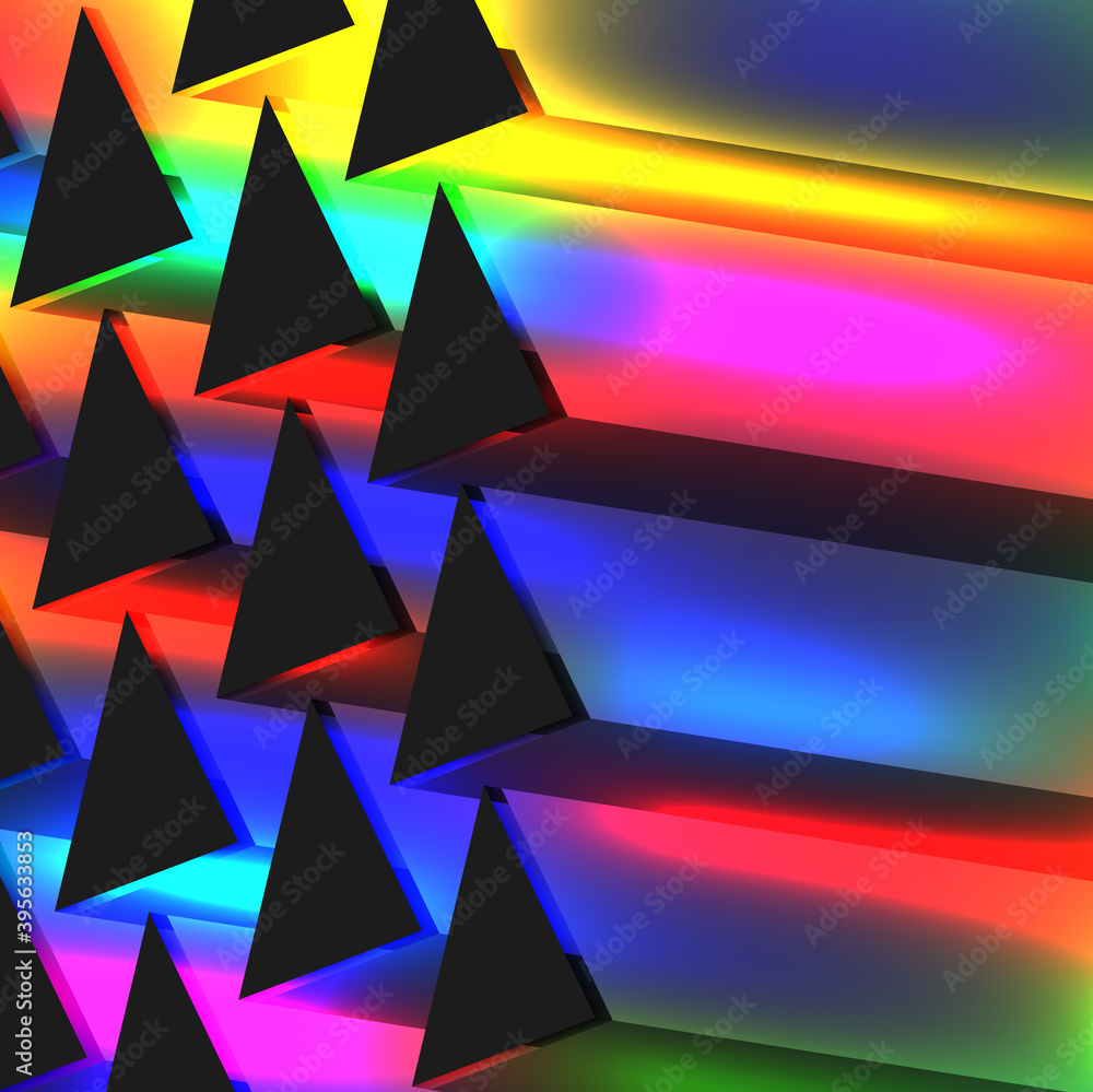 Poster abstract 3d background of futuristic surface.