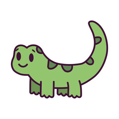 Isolated cartoon of an iguana - Vector illustration