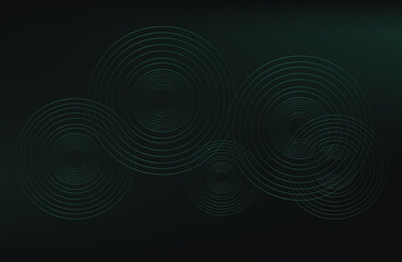 dark background with golden circles. modern background. vector illustration. eps 10